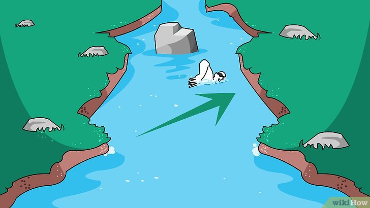 Bước 2: Cách để thoát khỏi vùng nước xoáy trên sông.