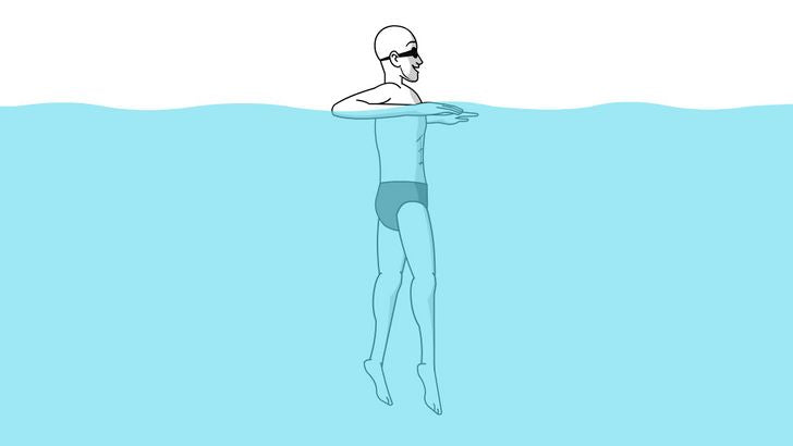Bước 3: Cách bơi đứng một cách an toàn và hiệu quả.