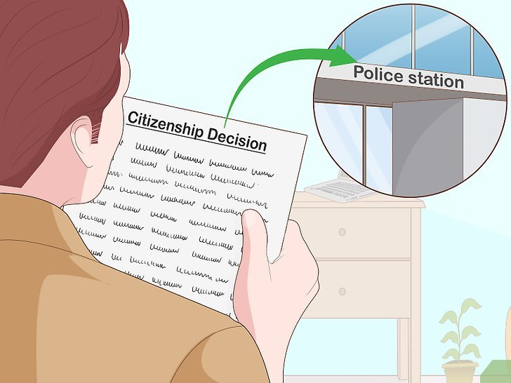 Bước 5: Để nhận quyết định công dân của bạn, bạn cần phải đặt lịch hẹn trước với sở cảnh sát.