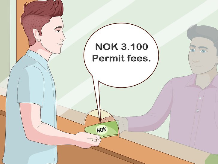 Bước 7: Để đăng ký thường trú tại Na Uy, bạn cần trả một khoản phí nhất định.