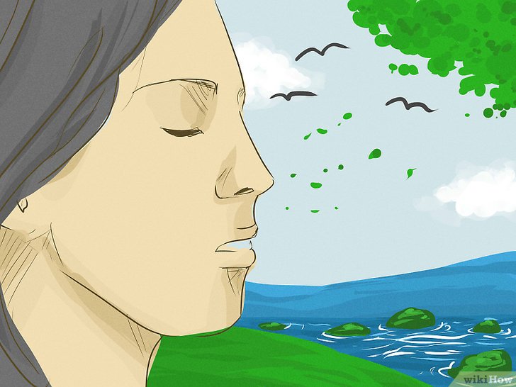 Bước 5: Để tăng cường trường năng lượng cá nhân, bạn cần đứng yên và im lặng để hòa mình với thiên nhiên.