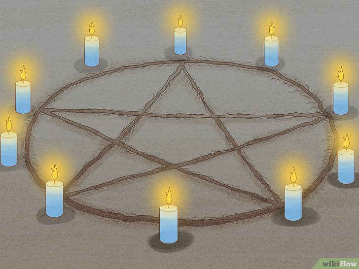 Bước 2: Để chuẩn bị vòng tròn hình ngôi sao năm cánh theo Nghi lễ tà thuật, phép thuật, bạn cần làm những bước sau.