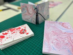 ROCWORX books made at Marbling Workshop