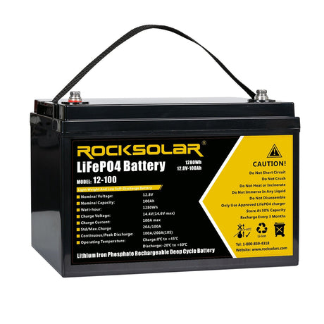 24V 50AH Lithium Battery  Best RV Lithium batteries – ROCKSOLAR