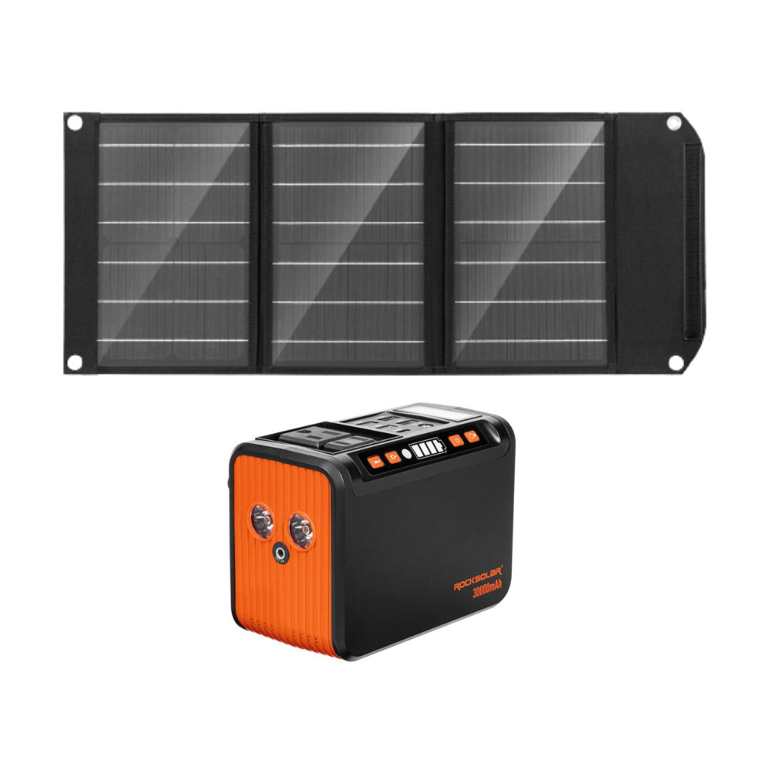 100W Solar Power Generator Kit | Rocksolar US – ROCKSOLAR