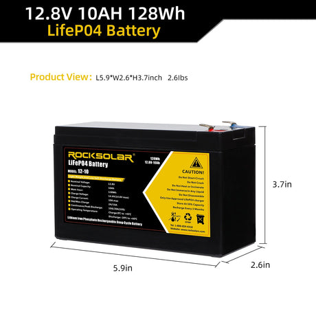 12V 100AH Lithium Battery  Durable Golf Cart Batteries – ROCKSOLAR