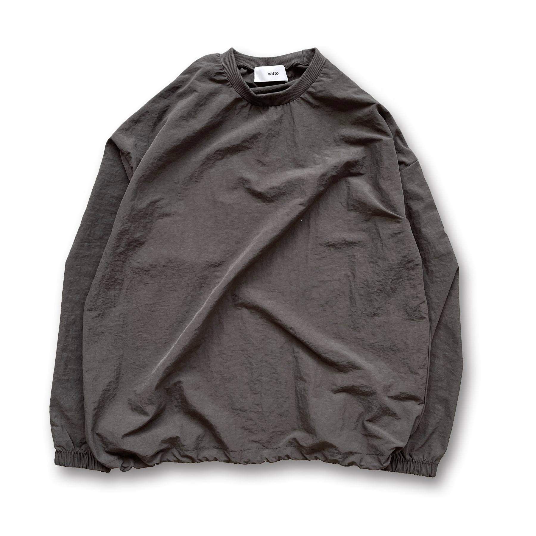 compact nylon pullover / charcoal（コンパクトナイロンプルオーバー