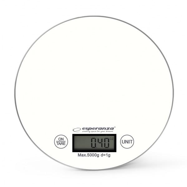 Digital Glass Kitchen Scale - Esperanza Mango - White