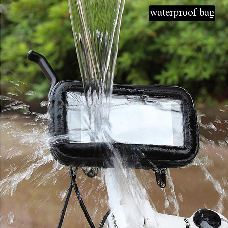 Waterproof Mobile Phone Stand with Case - Esperanza Sand XL - Black