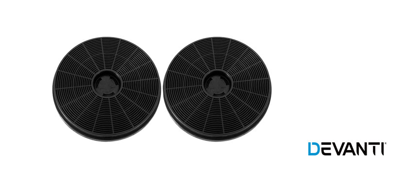 Two Devanti carbon charcoal filters for Devanti rangehoods.