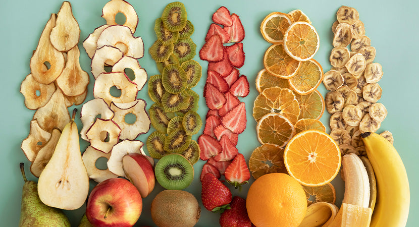 You can dehydrate all kinds of fruits and vegetables to minimise food waste and have a tasty snack on hand.