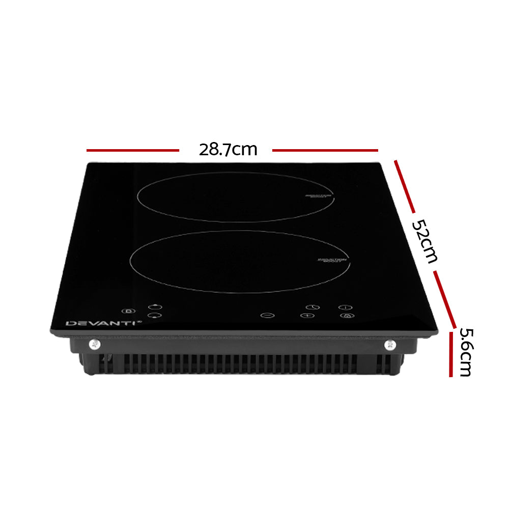 Devanti Induction Cooktop 30cm Electric Stove Ceramic Cook Top Kitchen