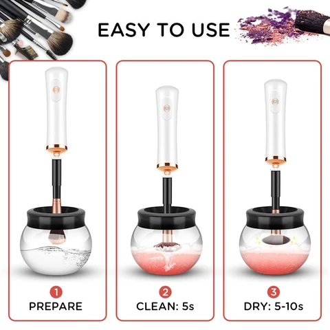 Electric Makeup Brush Cleaner and Dryer Set