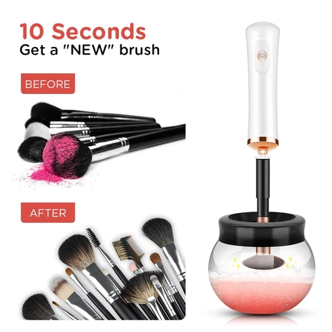 This Electric Makeup Brush Cleaner Made My Brushes Look New Again