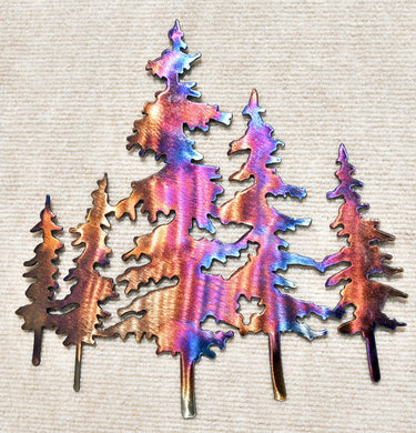 Pine Tree Metal Art - 12