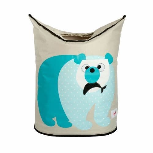 Laundry Hamper - Polar Bear Blue