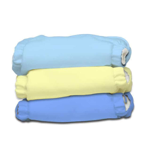 Newborn Reusable Nappies - 3 Nappies and 3 Inserts