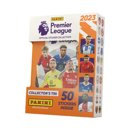 Premier League 2023 Sticker Pocket Tin (50 Stickers)