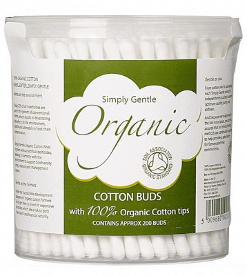 Cotton Buds 100% Organic - 200 Pack