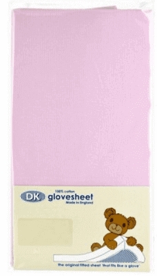 Fitted Cot Sheet Pink