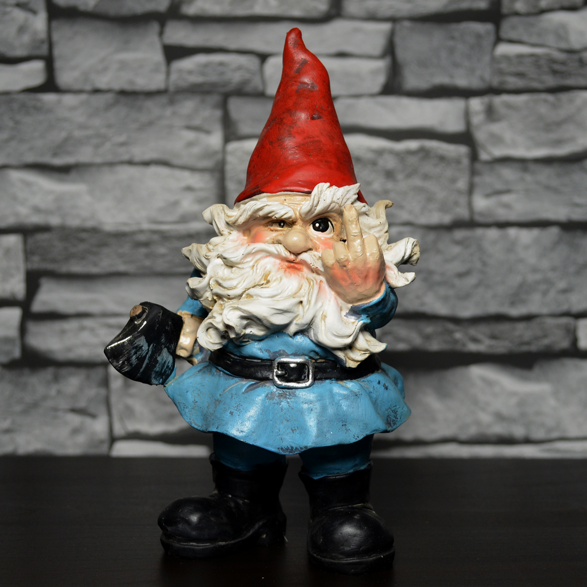 Image of Gnome Figurine Middle Finger