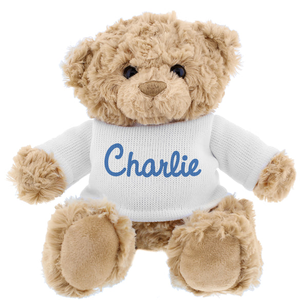 Personalised Blue Name Only Teddy Bear 1