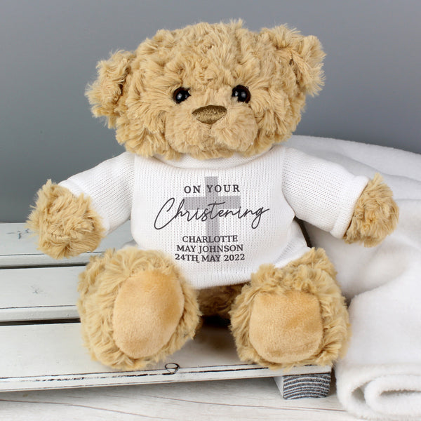 Personalised On Your Christening Teddy Bear 1