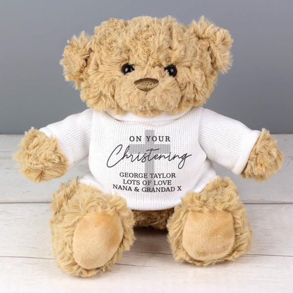Personalised On Your Christening Teddy Bear 2