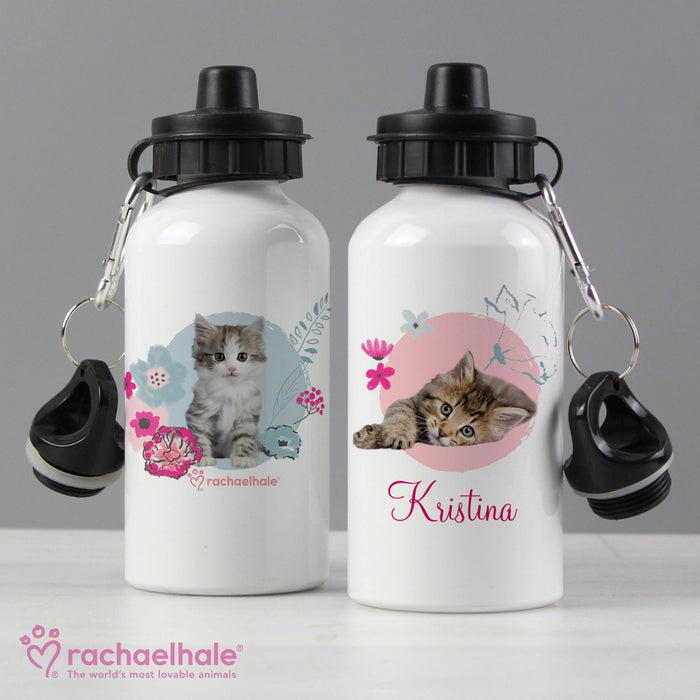 Personalised Rachael Hale Cute Kitten Drinks Bottle - TwoBeeps.co.uk