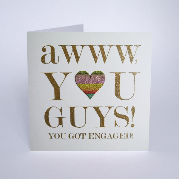 Aww You Guys! You Got Engaged! - Engagement Card 0