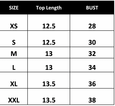 SIZE CHART – Unmade