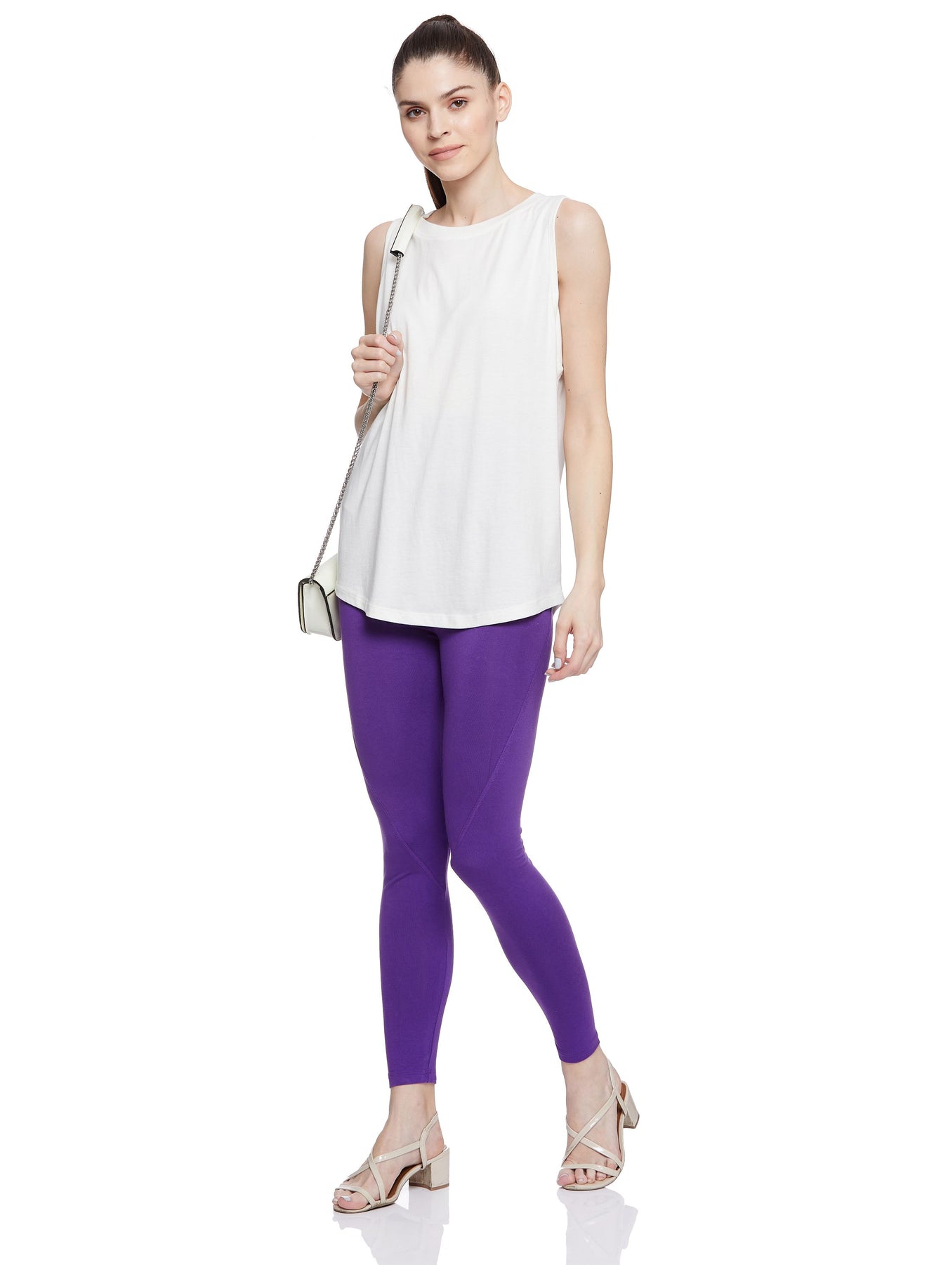 Ankle Leggings-Purple