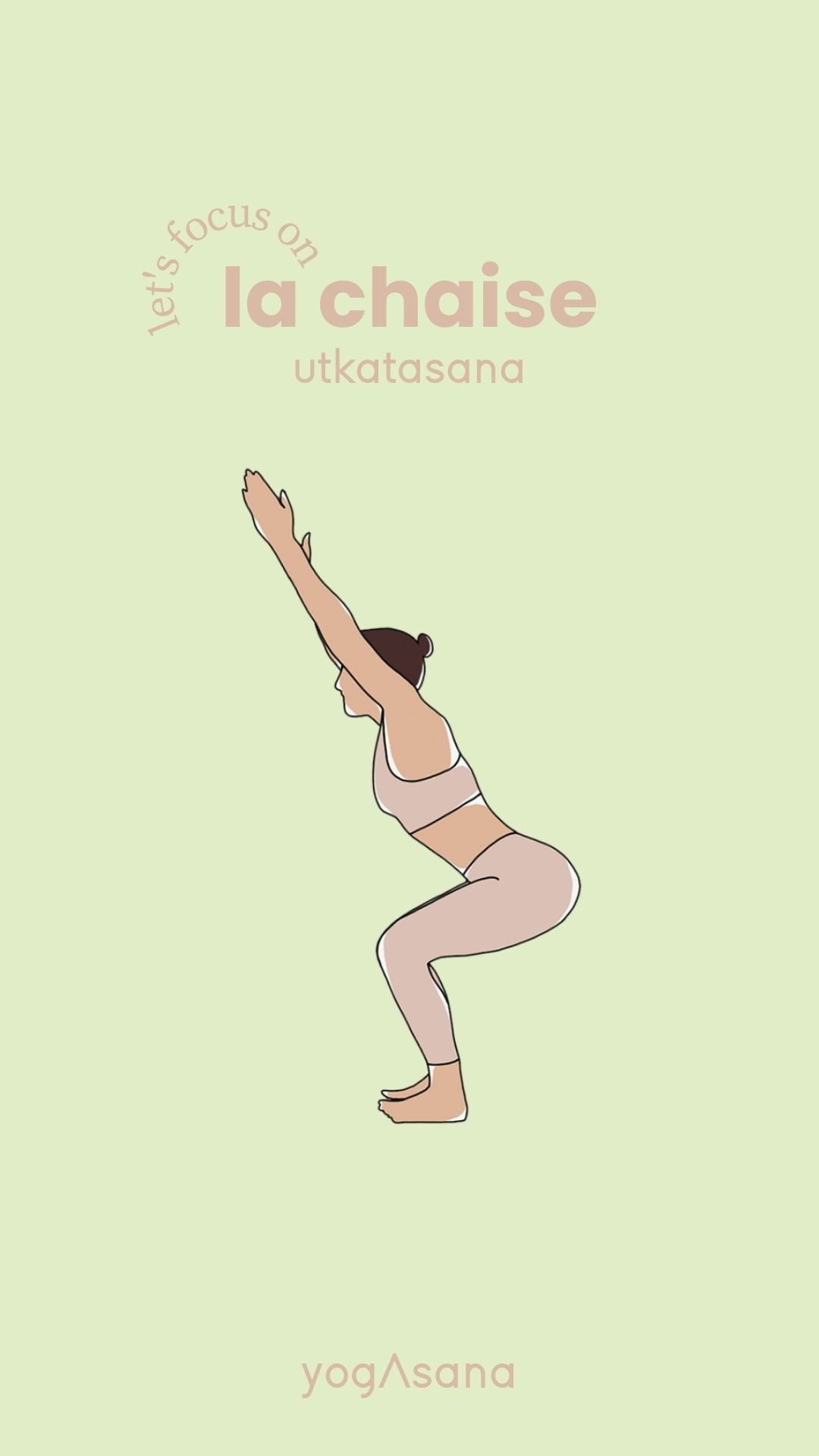 posture de yoga chaise utkatasana pinterest