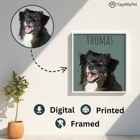 Shop our Pet Portraits | Tag4MyPet