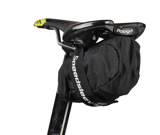 GIST Compact Bicycle Saddle Bag with Strap - Black/Yellow