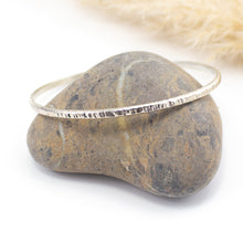 Load image into Gallery viewer, Textured Silver Bangle
