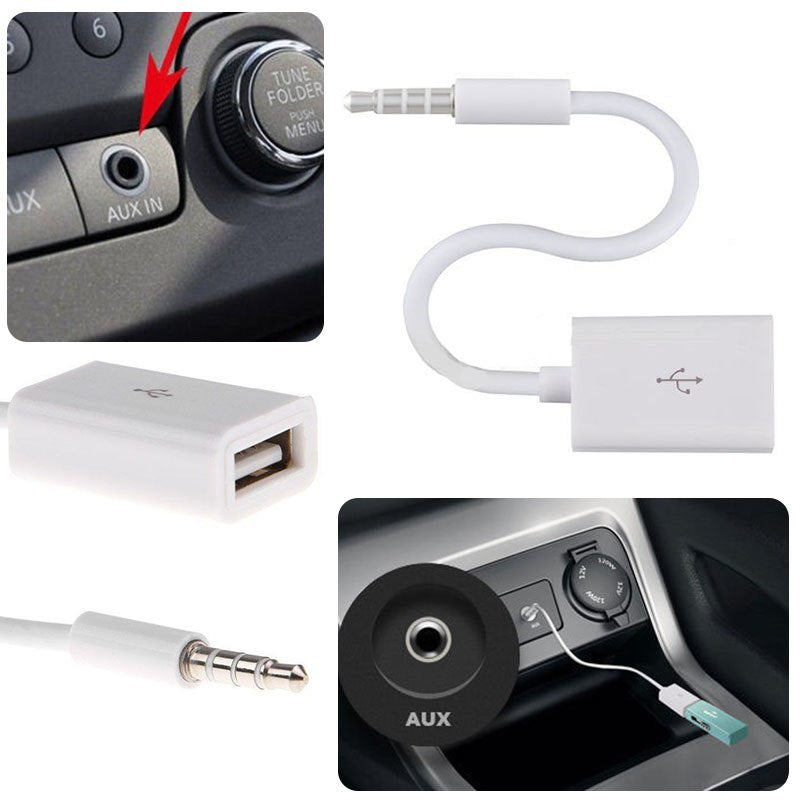 dienen speling minstens Aux naar Usb adapter Auto 3.5mm AUX Audio Plug naar USB 2.0 Adapter | CK  Webhandel