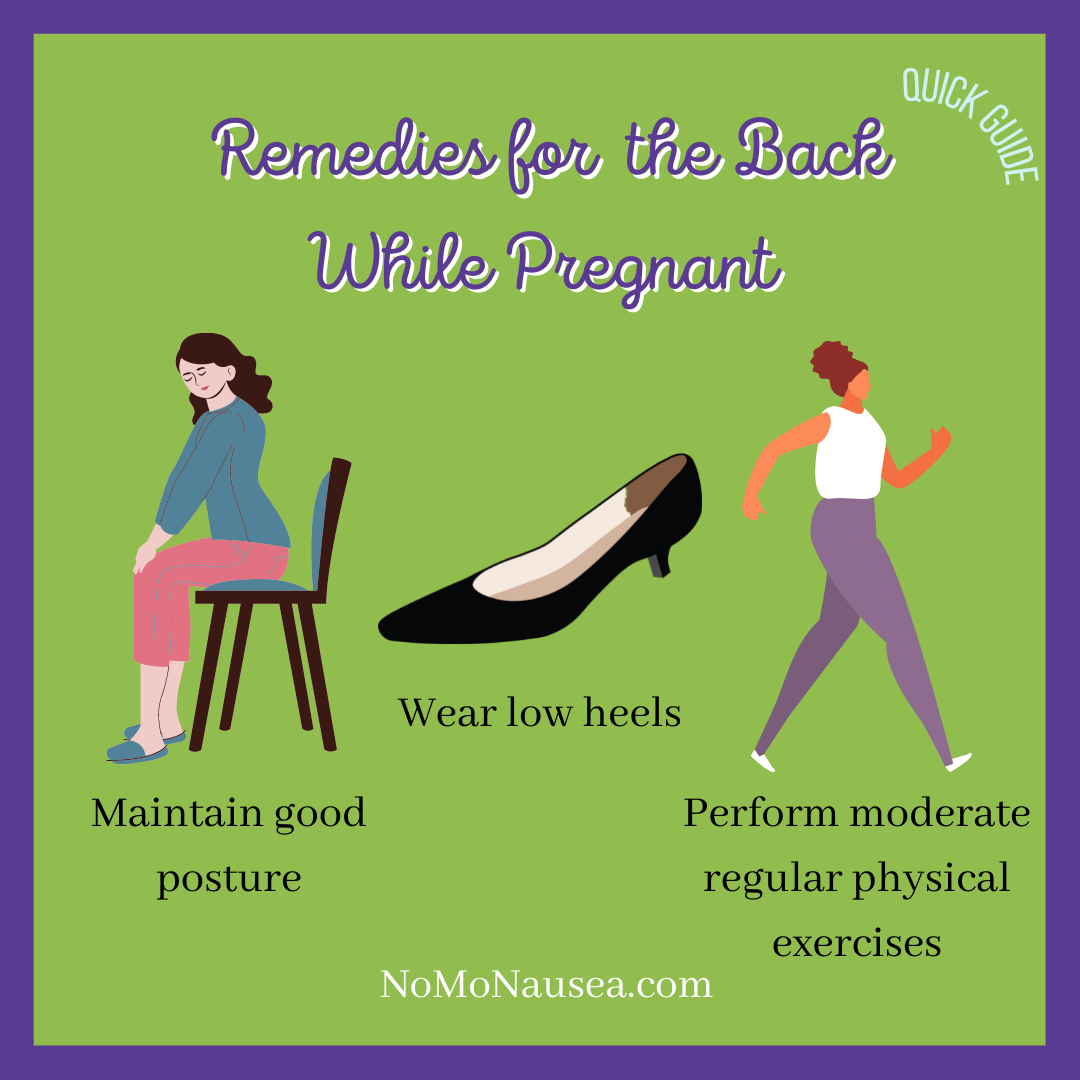 pregnancy back pain relief nausea nomonausea high heels  pregnant 