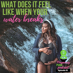 What does it feel like when your water breaks?  Image of a pregnant woman standing next to a beautiful waterfall, accompanied by our pregnant doctor and pregnancy podcast host as they address the question, 'What does it feel like when your water breaks?' Gain valuable insights into the sensations and experiences associated with this pivotal moment in pregnancy. This captivating image symbolizes the journey of motherhood and the informative discussion that awaits, inviting listeners to explore the topic of water breaking in pregnancy.