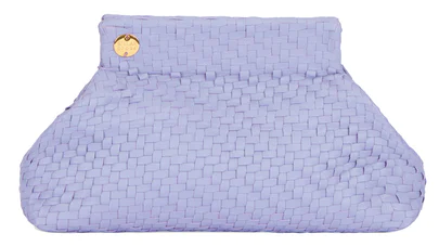 lavender clutch bag