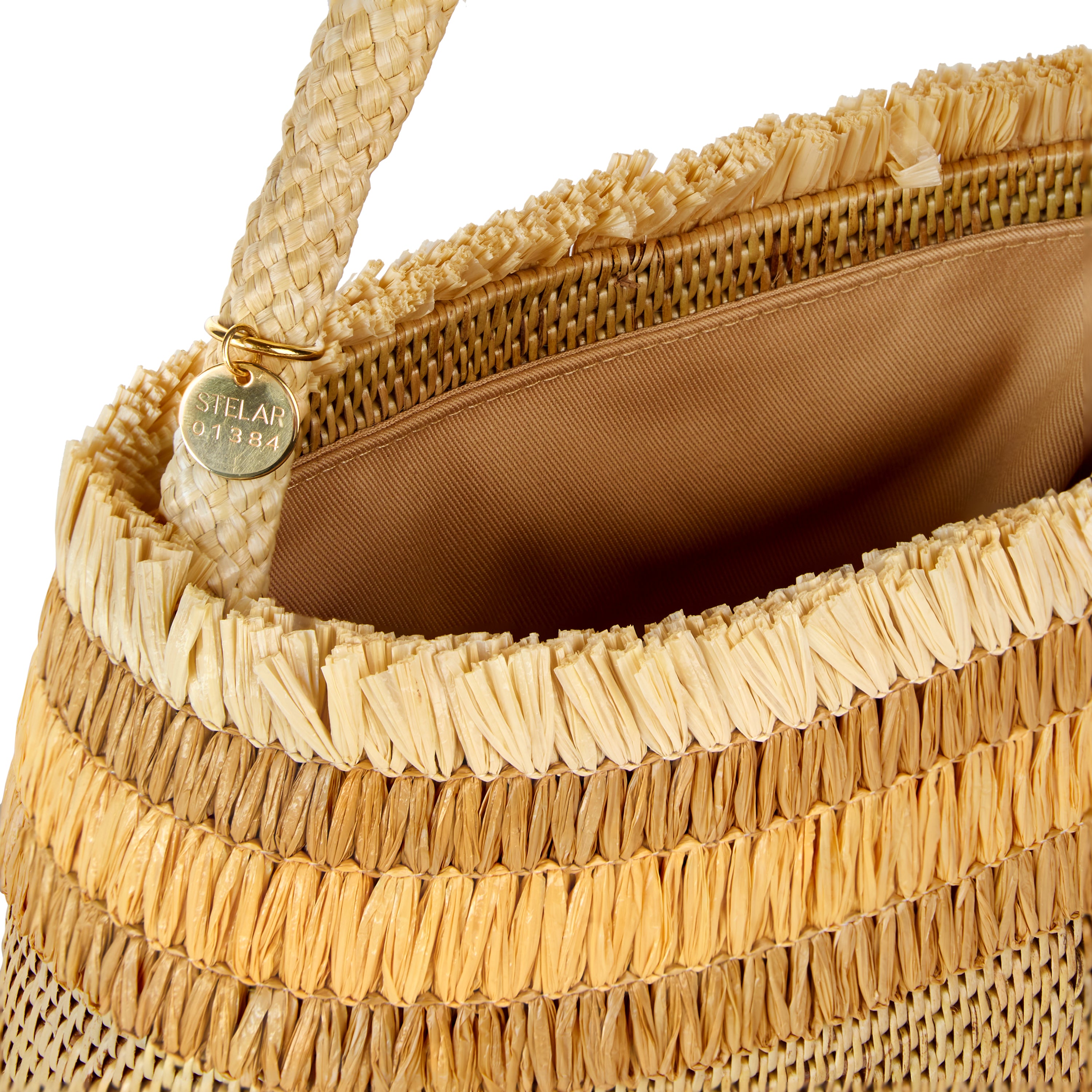 Raha Small Oval Bag in Natural with Beige Raffia by STELAR – This is Stelar