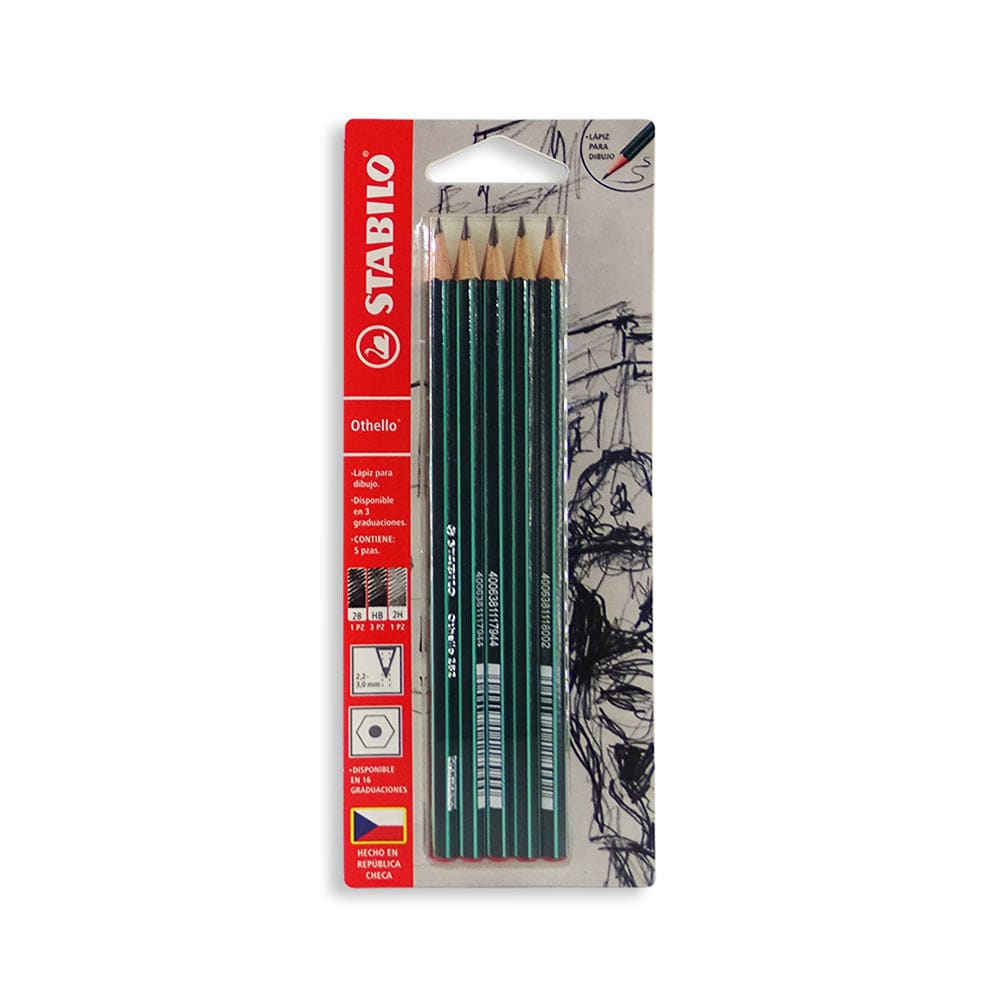 LAPIZ DE DIBUJO STABILO 282 OTHELLO CON 5PZ