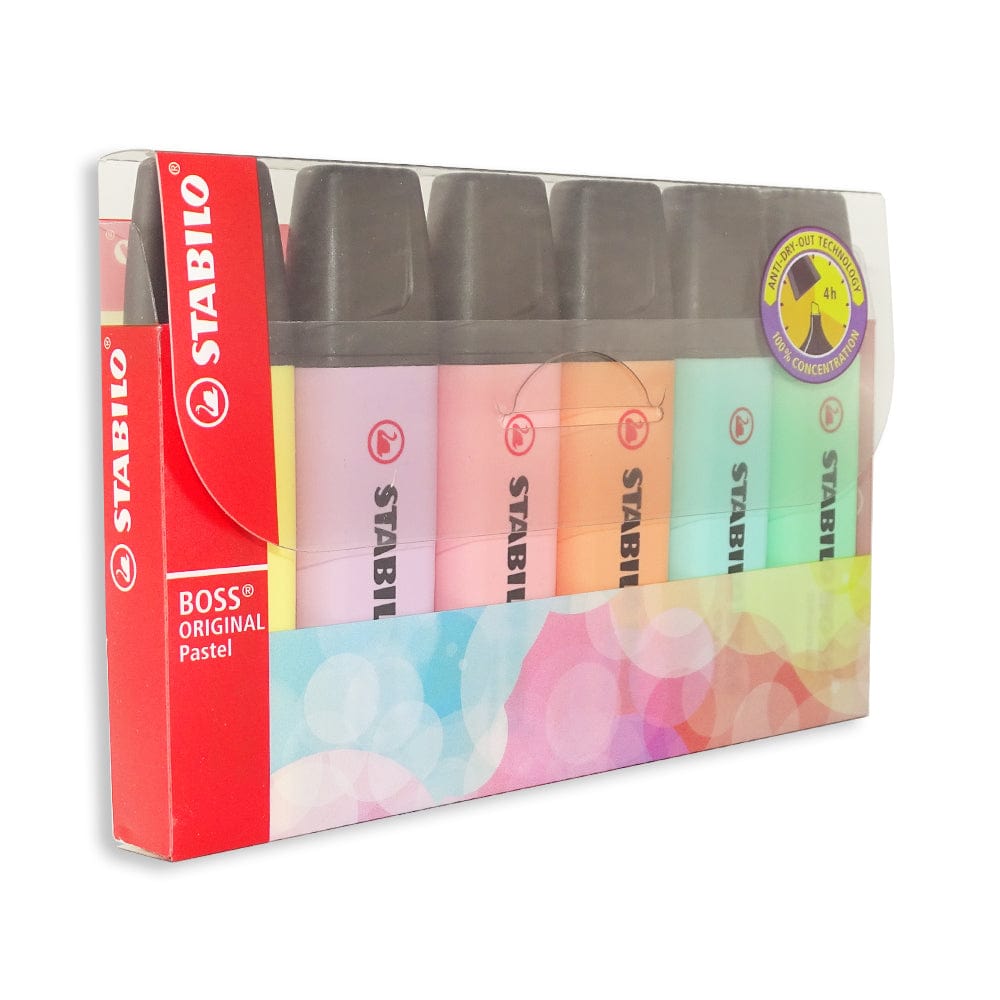 MARCATEXTOS BOSS PASTEL STABILO CON 6PZ