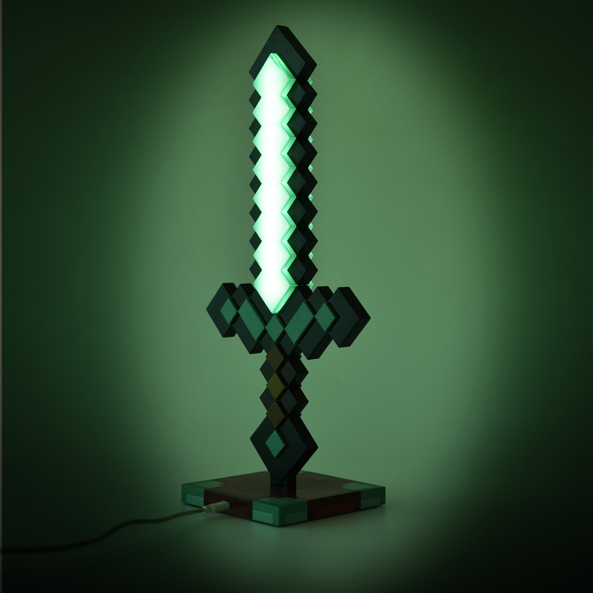 Minecraft 3d Diamond Sword Desk Lamp Ukonic