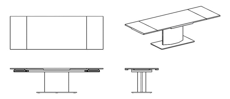 Raena Extendable Wood Table Technical Specs