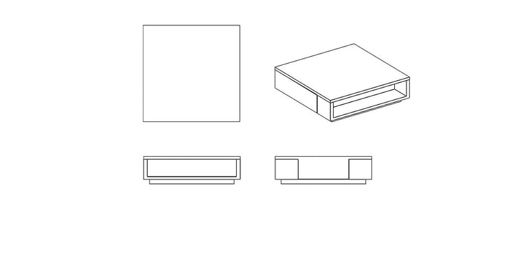 Monica Coffee Table 41,3' Technical Specs