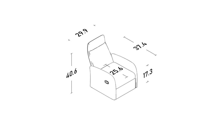 Radi Recliner Armchair Technical Specs
