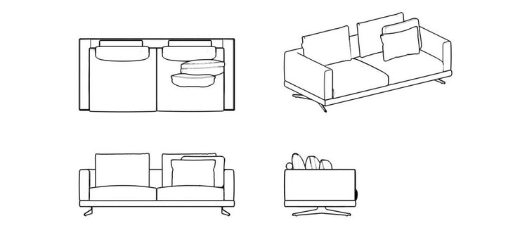 Mix Loveseat Sofa Technical Specs