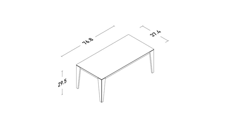 Terra Extendable Wood Table 76,77'' Technical Specs