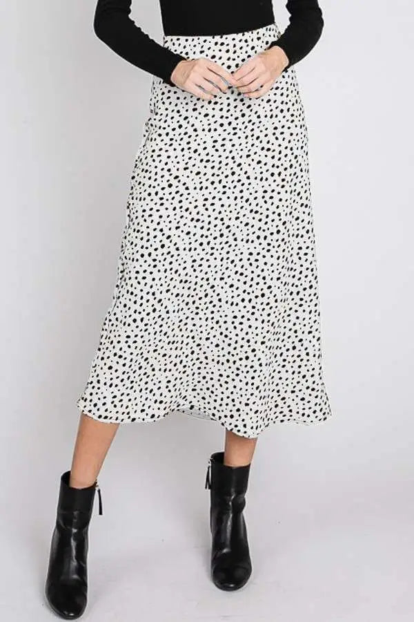 Animal Print Midi Skirt